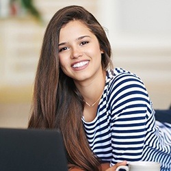 Woman with gorgeous white smile