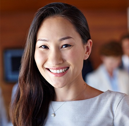 Woman with gorgeous smile